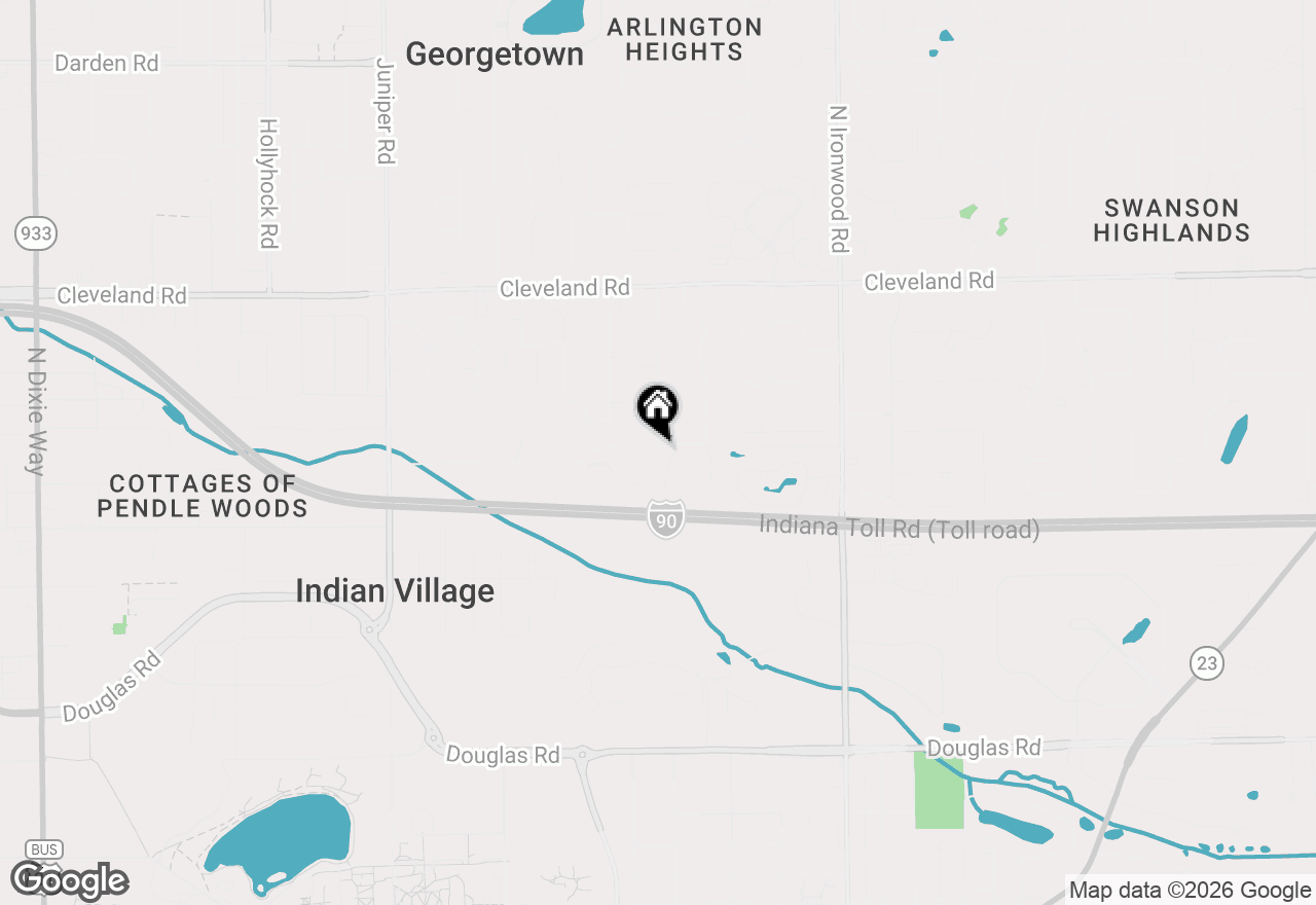 Map of 18416 Summer Wind Lane, South Bend, IN 46637