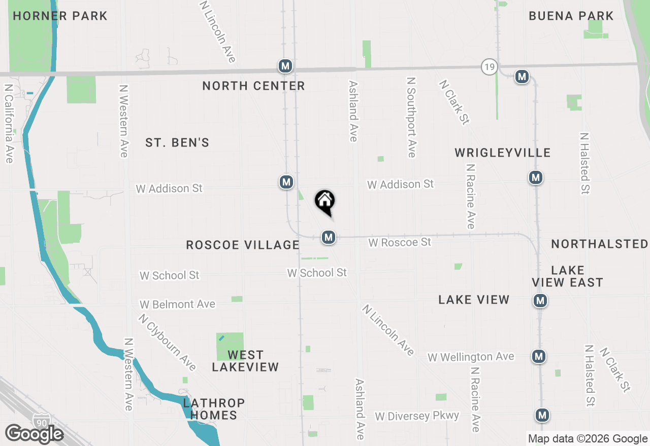 Map of 3444 N Paulina Street, Chicago, IL 60657