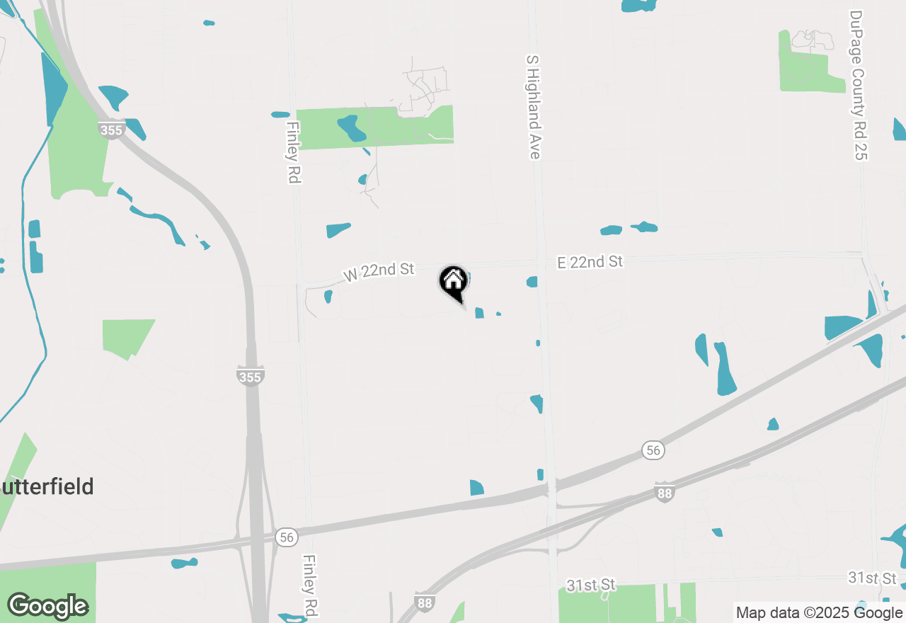 Map of 38 Arboretum Drive, Lombard, IL 60148