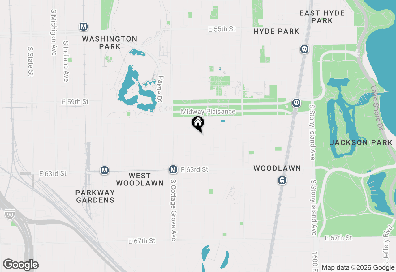 Map of 6103 S Ingleside Avenue #1, Chicago, IL 60637
