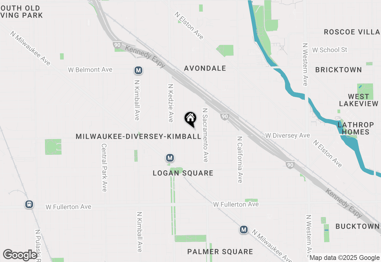 Map of 2815 N Albany Avenue #GARDEN, Chicago, IL 60618