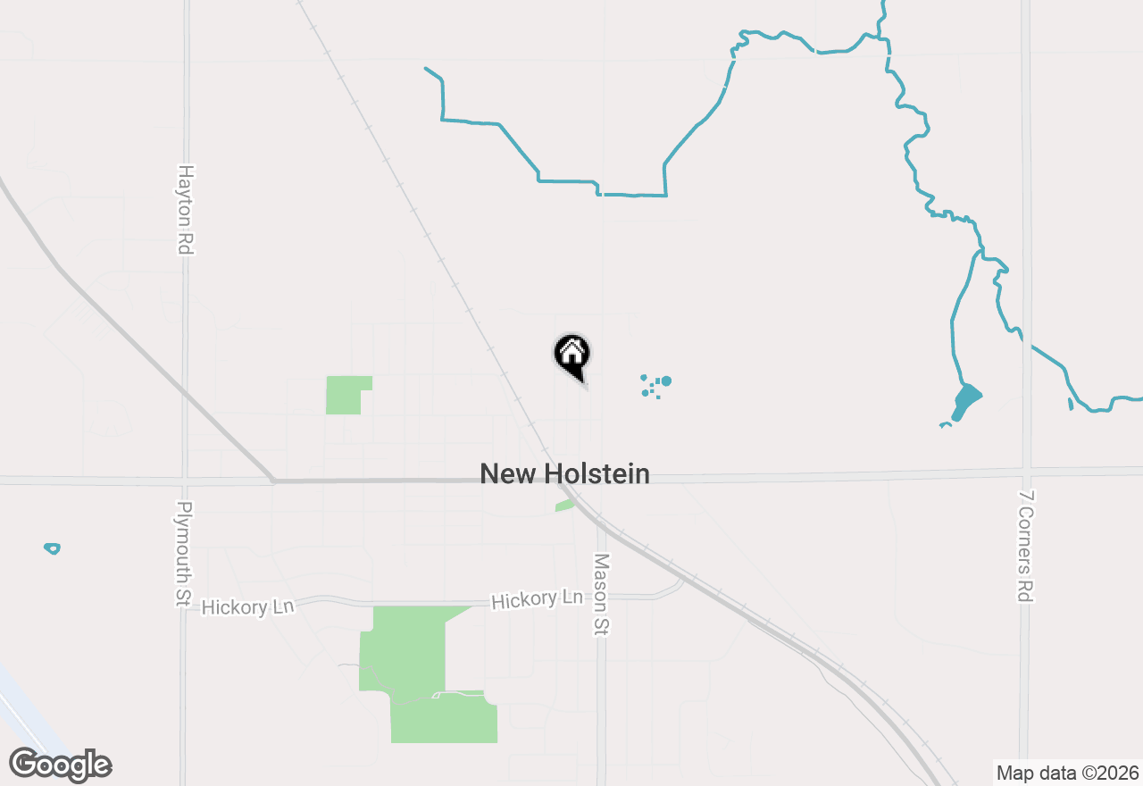 Map of 2223 Jackson St, New Holstein, WI 53061