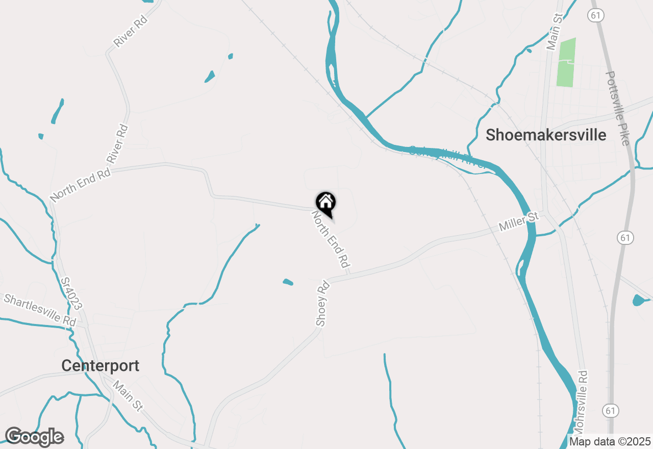 Map of 264 N End Road, Mohrsville, PA 19541