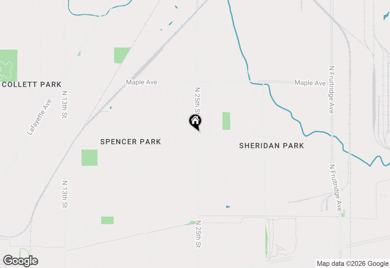 Map of 1732 N 25th Street, Terre Haute, IN 47804