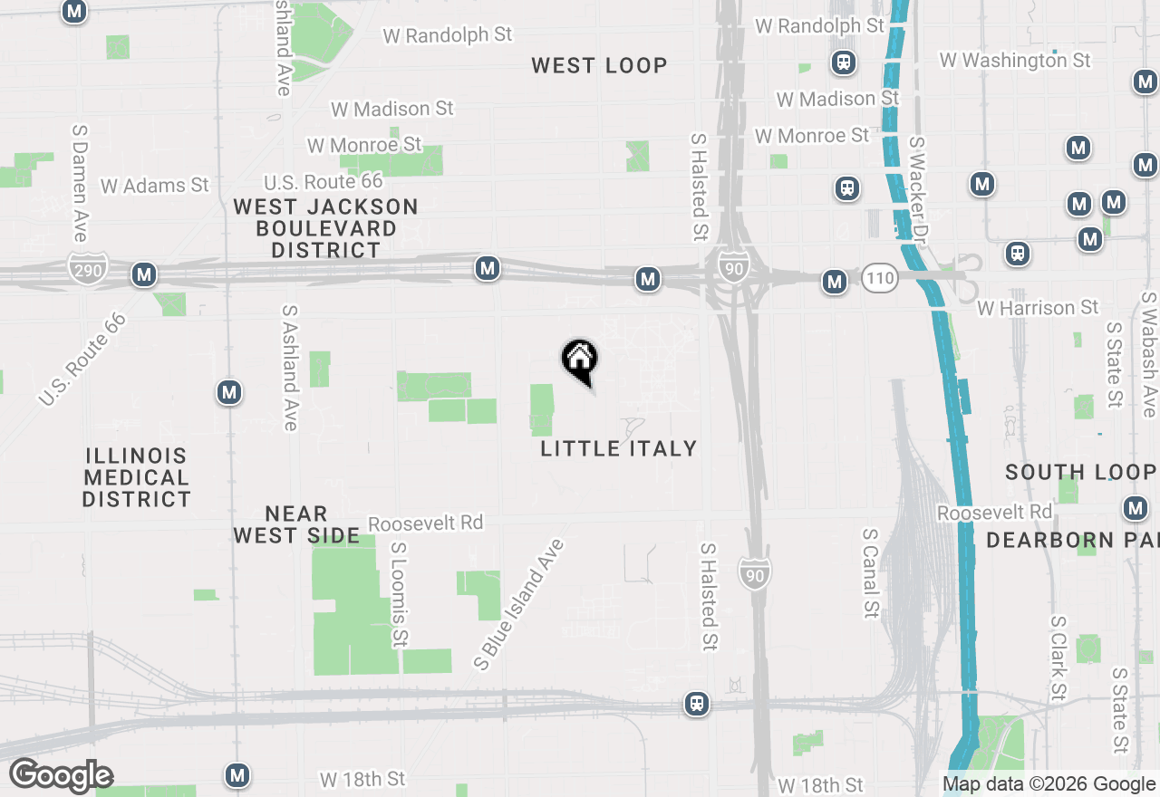 Map of 815 S Carpenter Street #1R, Chicago, IL 60607