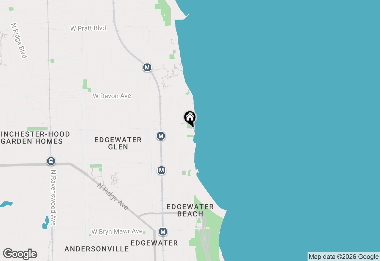 Map of 6171 N Sheridan Road #1401, Chicago, IL 60660