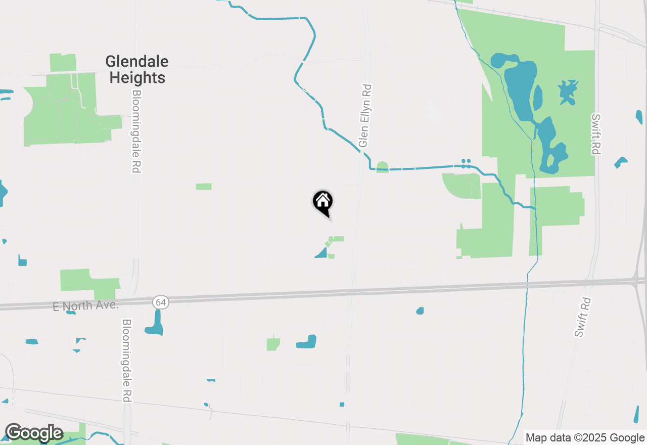 Map of 2N238 Highland Avenue, Glen Ellyn, IL 60137