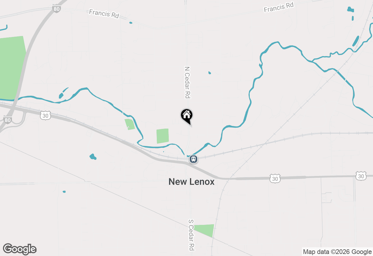 Map of 523 N Cedar Road, New Lenox, IL 60451