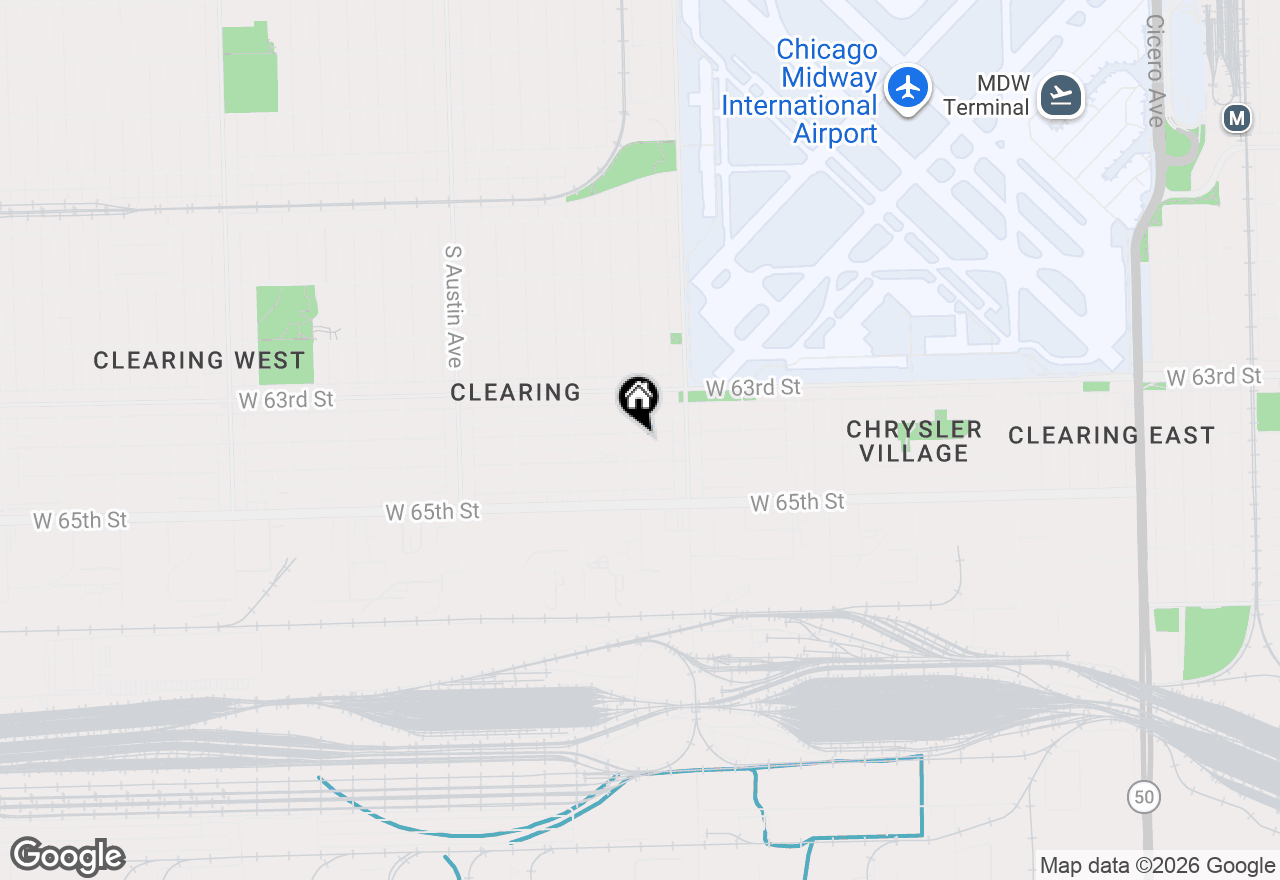 Map of 5652 W 64th Street #2, Chicago, IL 60638