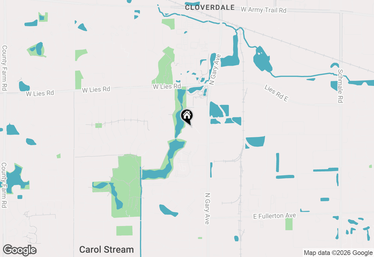 Map of 147 W Elk Trail #147, Carol Stream, IL 60188