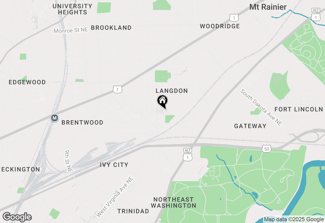 Map of 1844 Bryant Street Ne, Washington, DC 20018