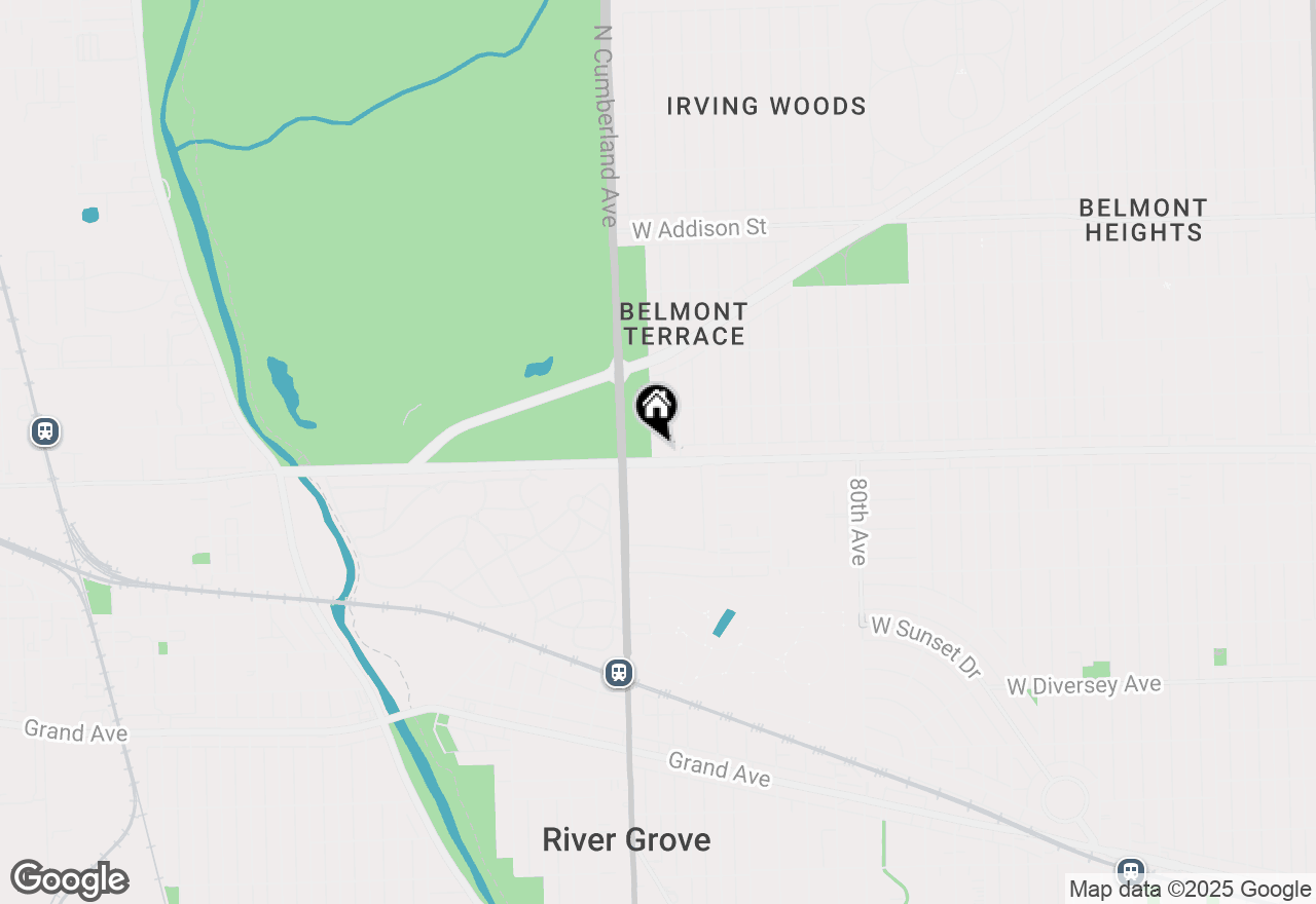 Map of 3207 N Pontiac Avenue #2S, Chicago, IL 60634