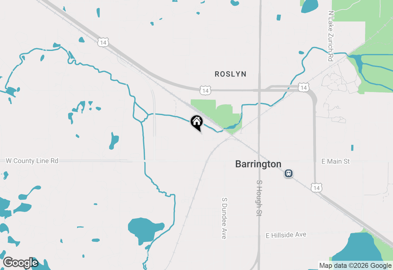 Map of 215 N Hager Avenue, Barrington, IL 60010