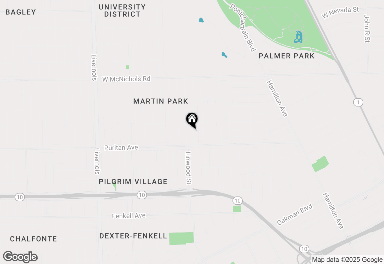 Map of 16197 Normandy Street, Detroit, MI 48221