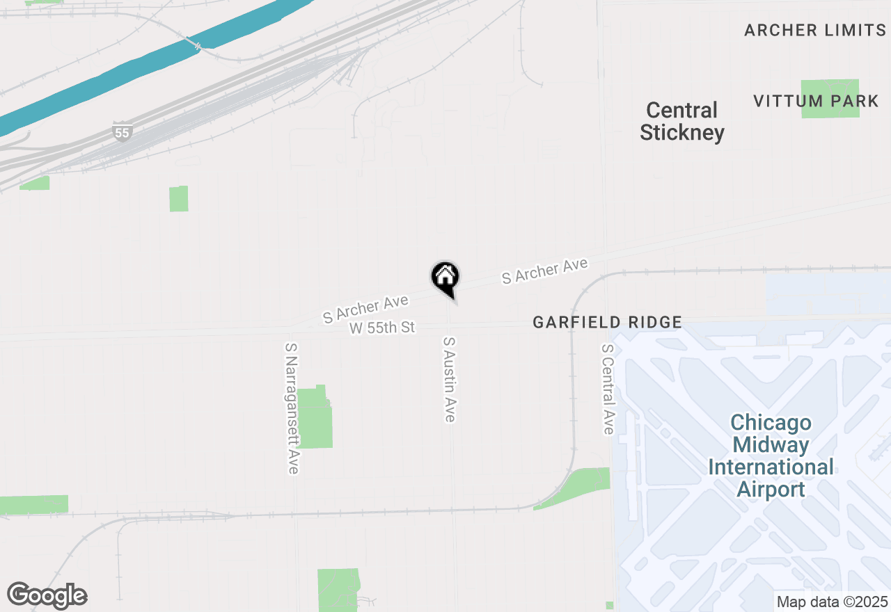Map of 5424 S Austin Avenue, Chicago, IL 60638