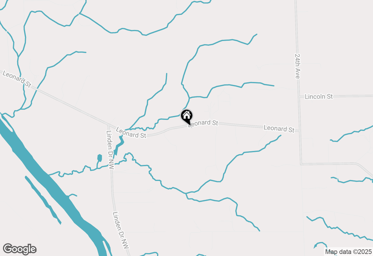 Map of 3086 Leonard Street, Marne, MI 49435