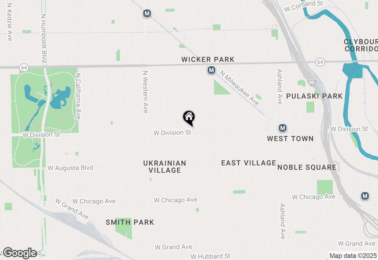 Map of 2130 W Division Street #4W, Chicago, IL 60622