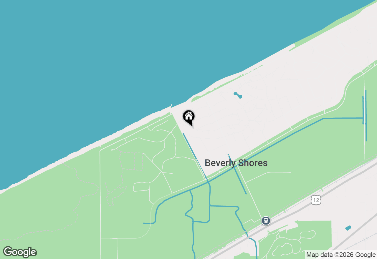 Map of 107 W Stillwater Avenue, Beverly Shores, IN 46301