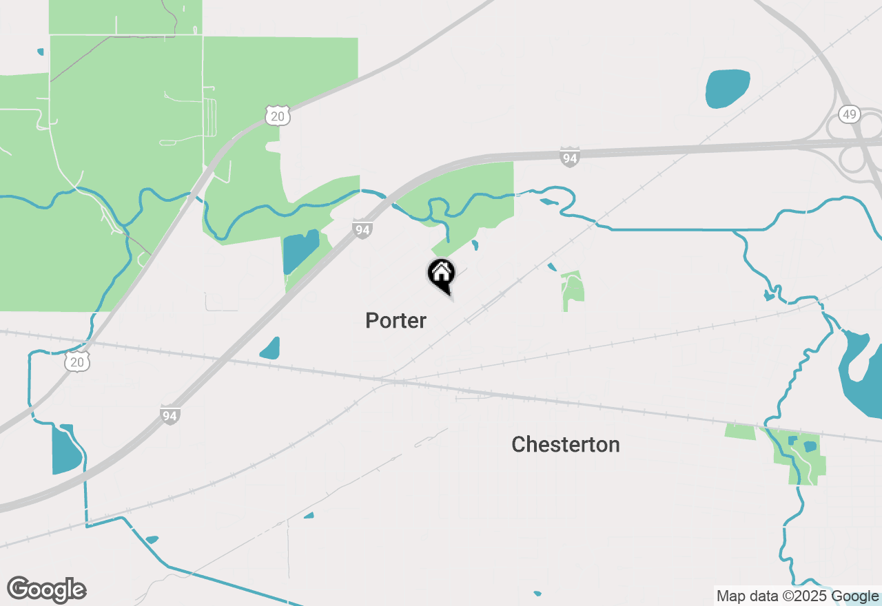 Map of 334 Franklin Street, Chesterton, IN 46304