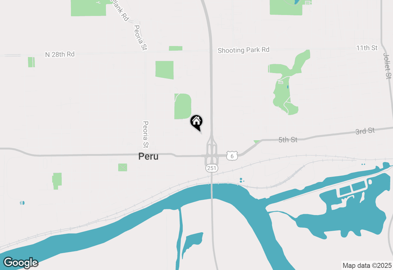 Map of 1023 Rock Street, Peru, IL 61354