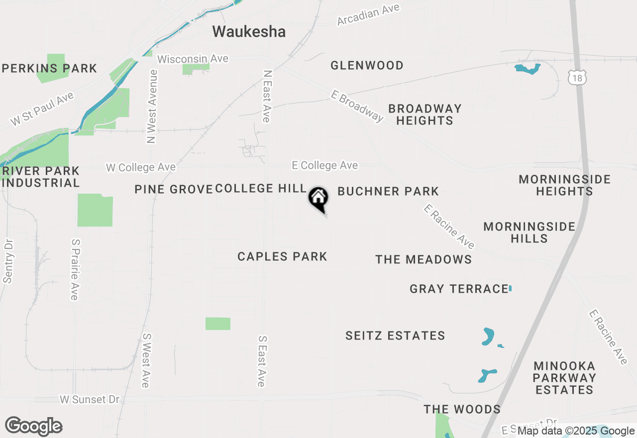 Map of 238 S Hartwell Ave, Waukesha, WI 53186