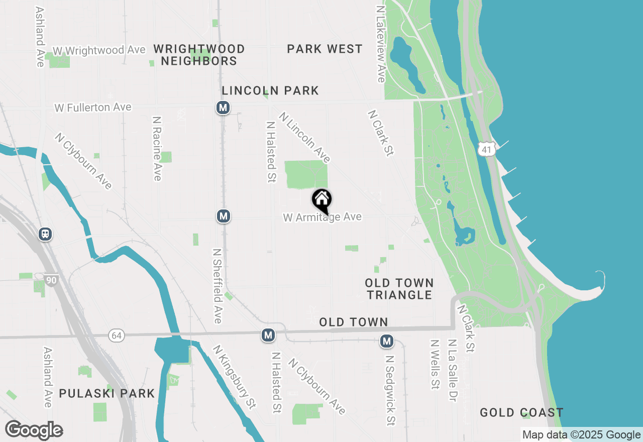 Map of 615 W Armitage Avenue #1, Chicago, IL 60614