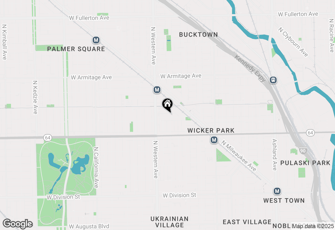 Map of 2310 W Wabansia Avenue #2W, Chicago, IL 60647