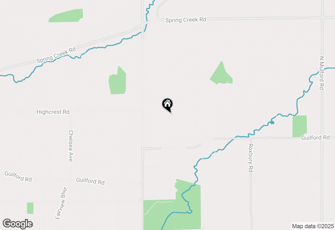 Map of 4705 Highcrest Road, Rockford, IL 61107