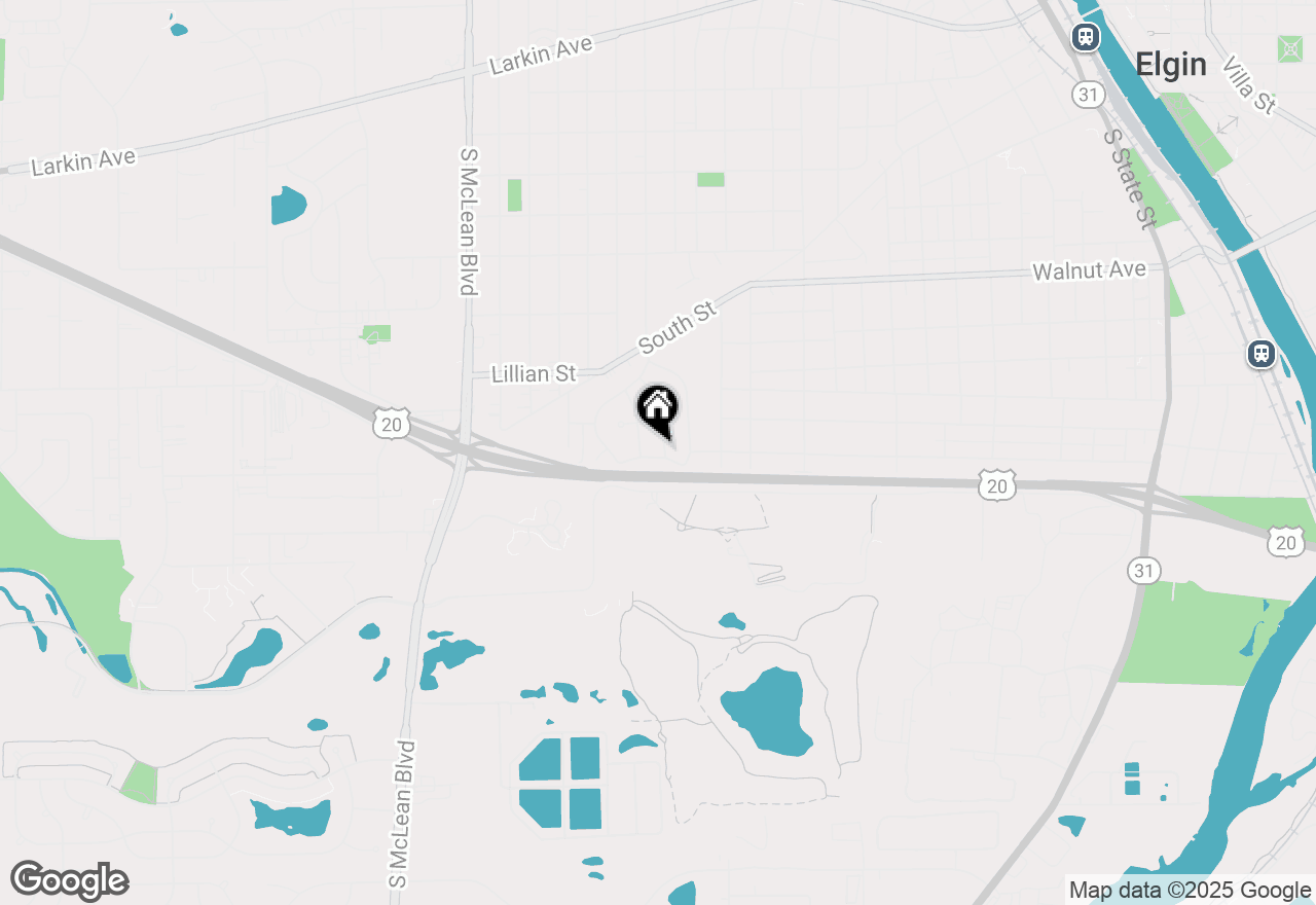 Map of 1074 Birchdale Drive, Elgin, IL 60123