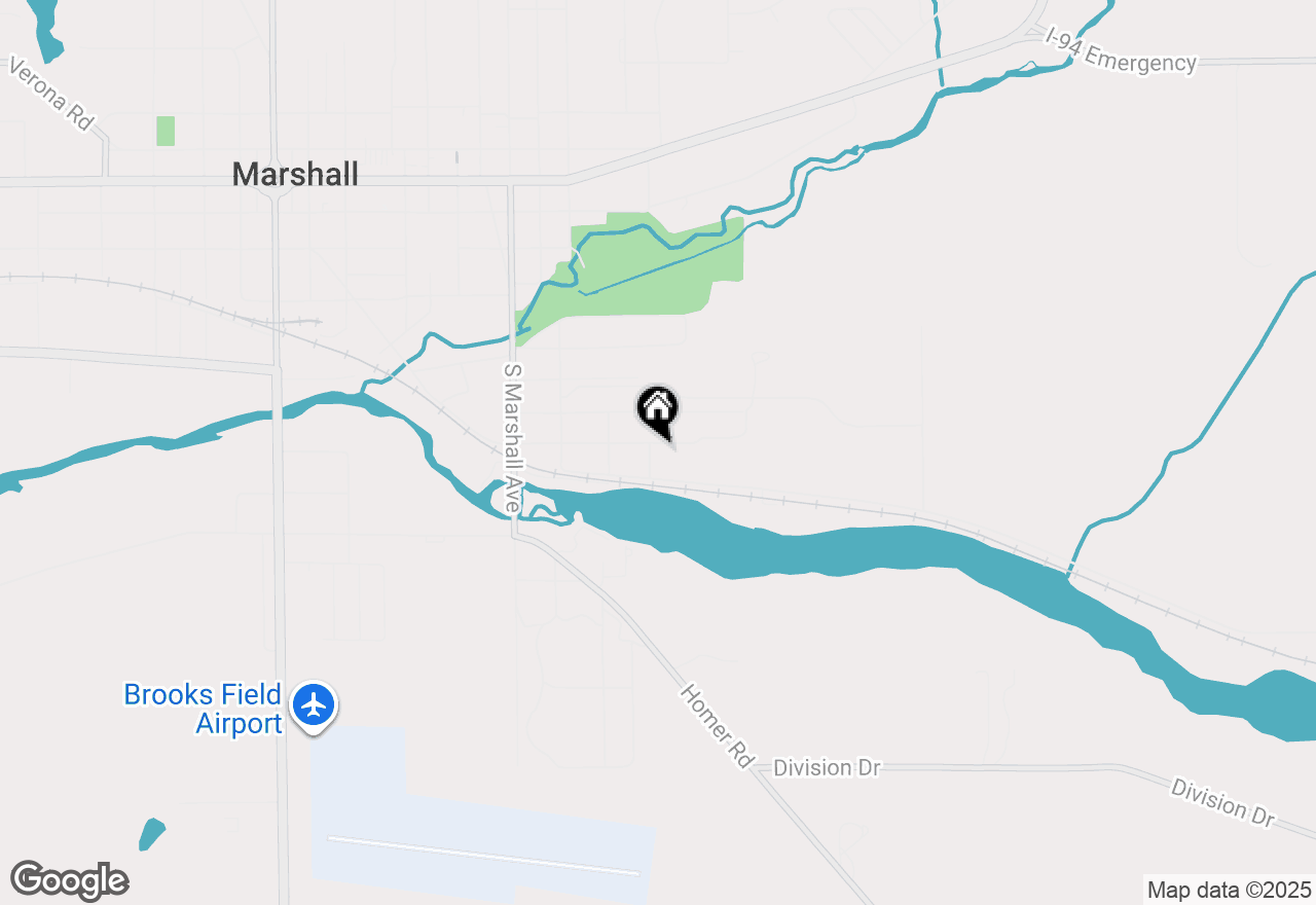 Map of 802 Clinton Street, Marshall, MI 49068