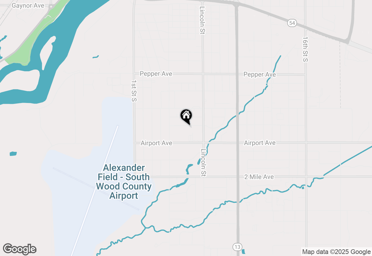 Map of 454 Shady Lane, Wisconsin Rapids, WI 54494