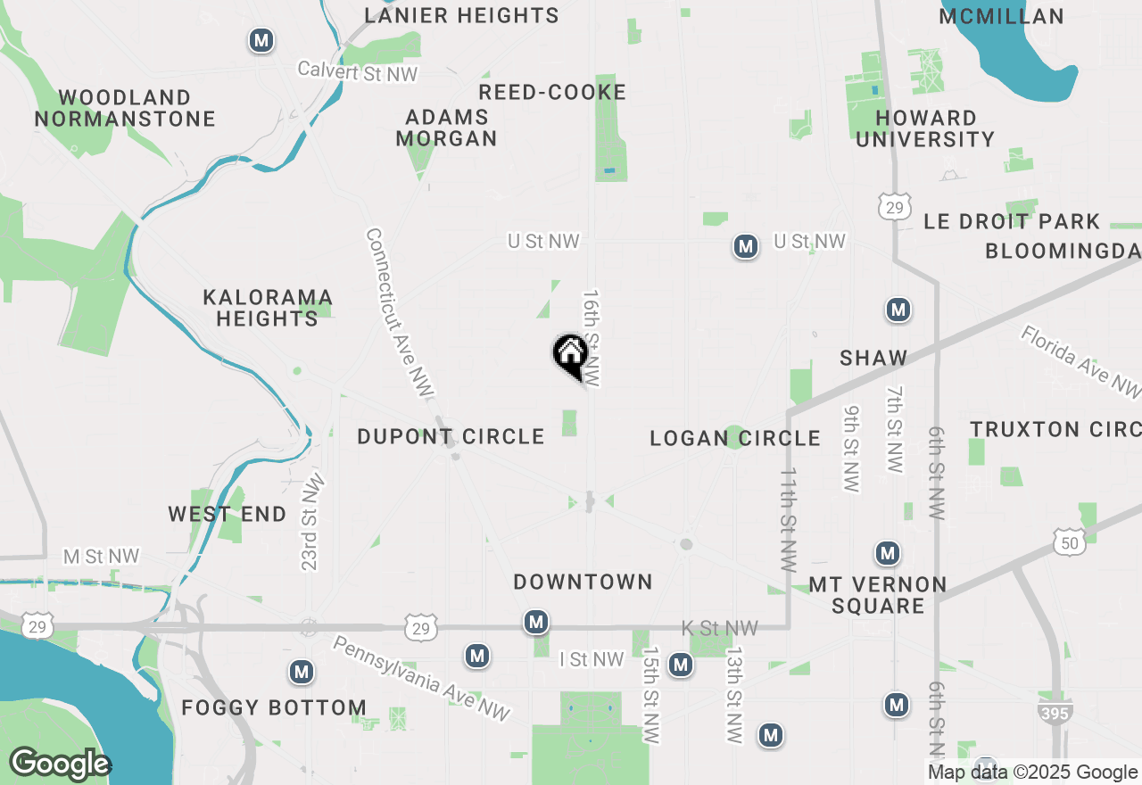 Map of 1615 Q Street Nw #808, Washington, DC 20009
