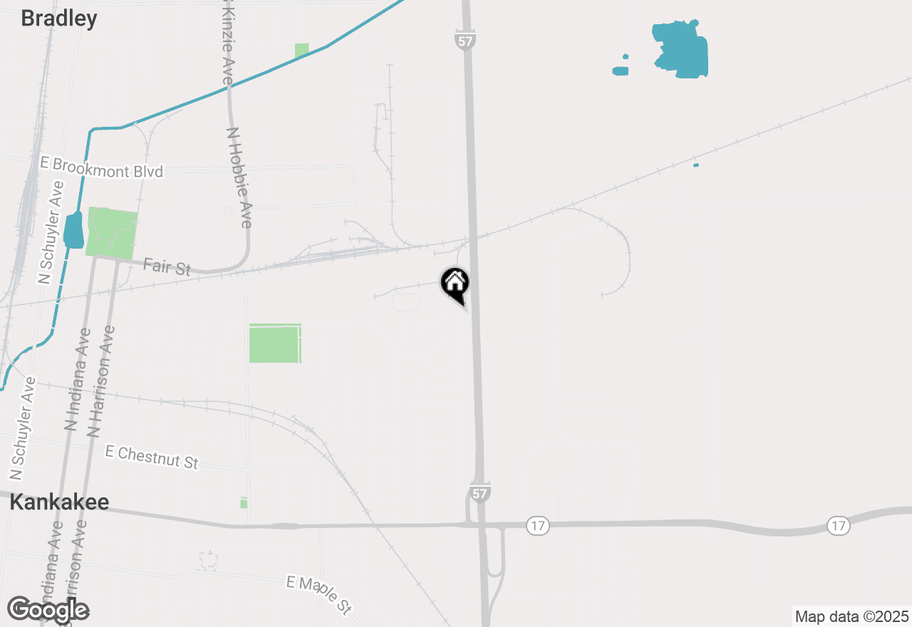 Map of 751 N Hammes Avenue, Kankakee, IL 60901