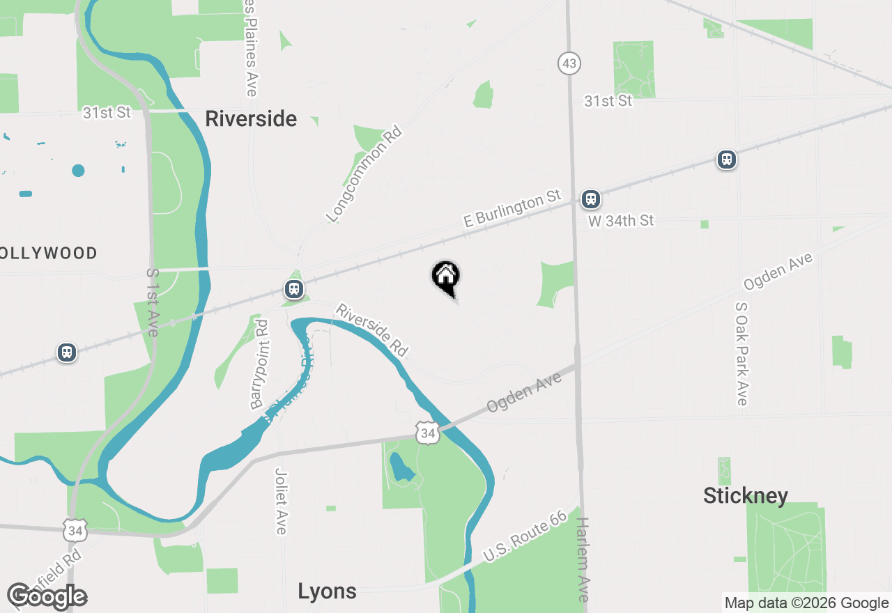 Map of 210 Gage Road, Riverside, IL 60546