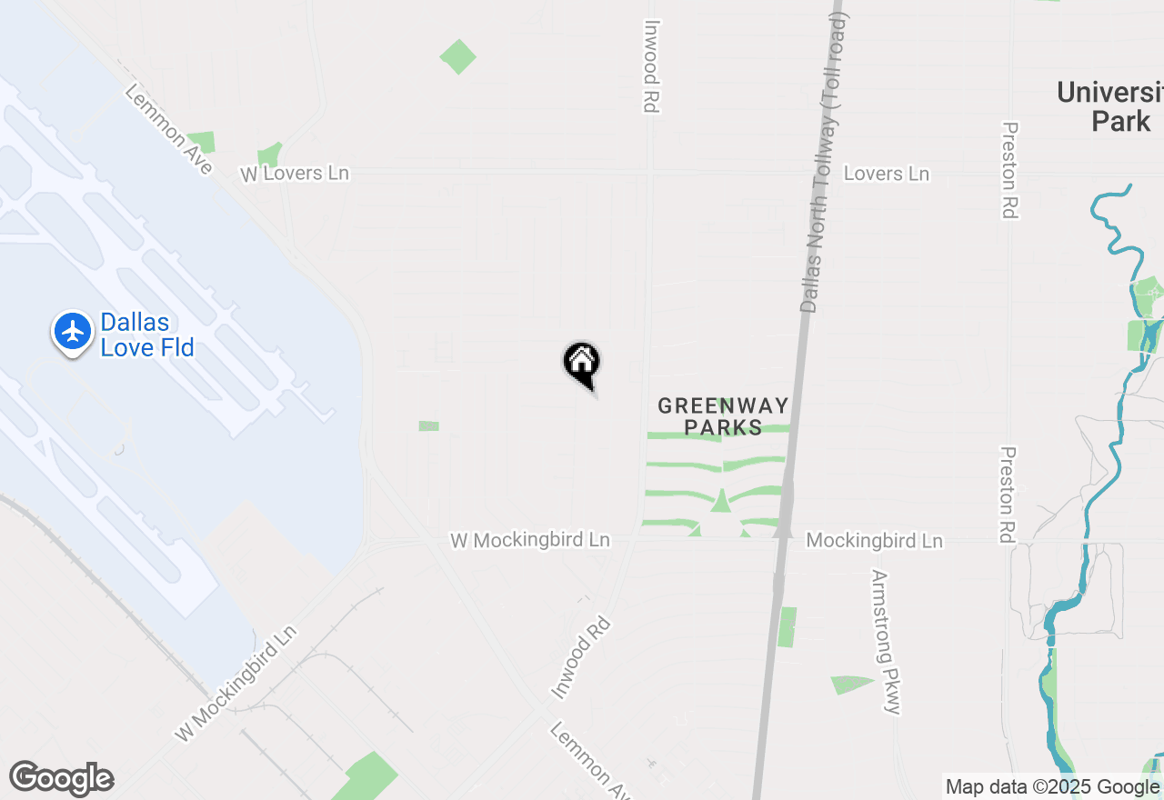 Map of 6919 Oriole Drive, Dallas, TX 75209