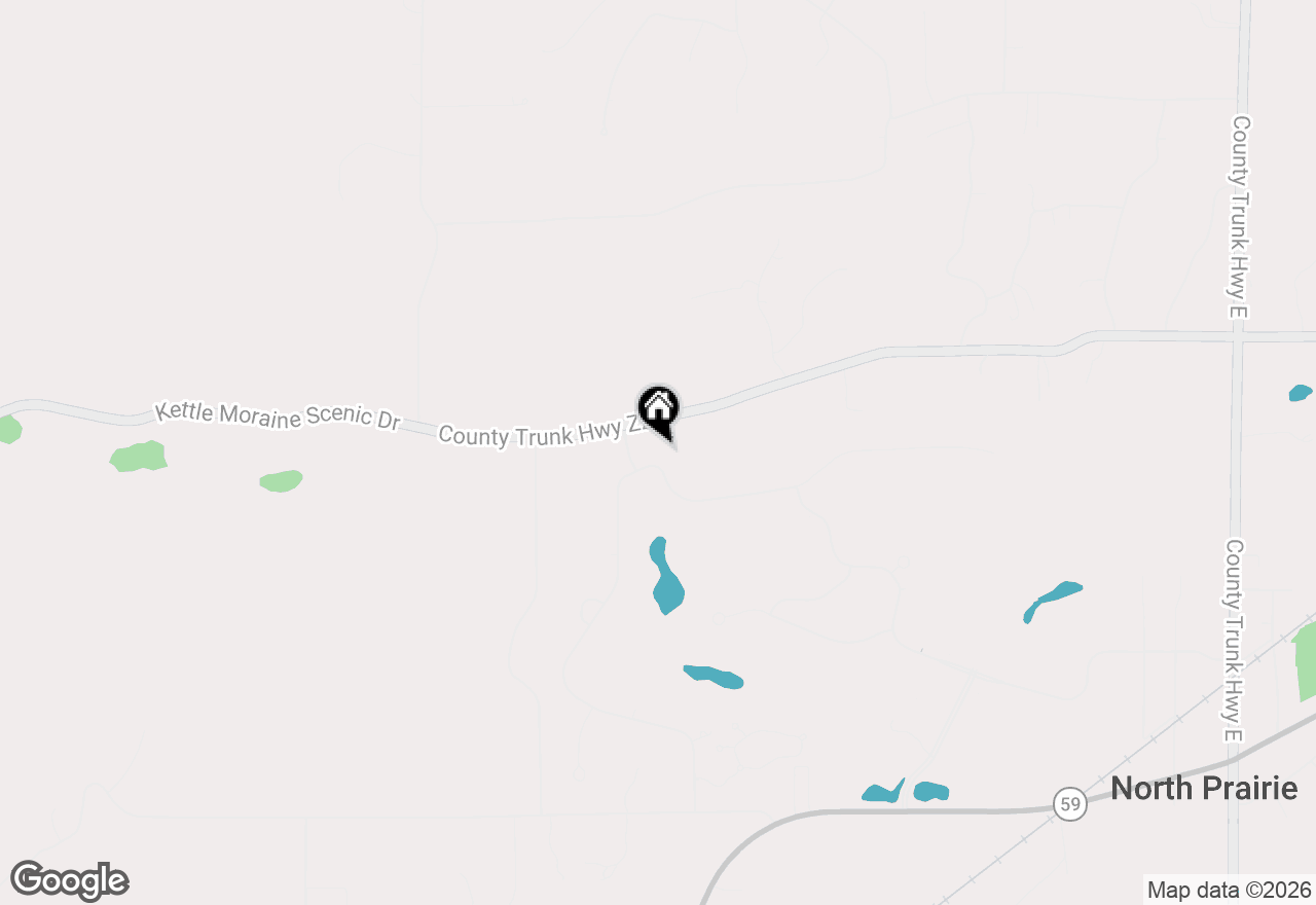 Map of 318 Cypress Pt, North Prairie, WI 53153