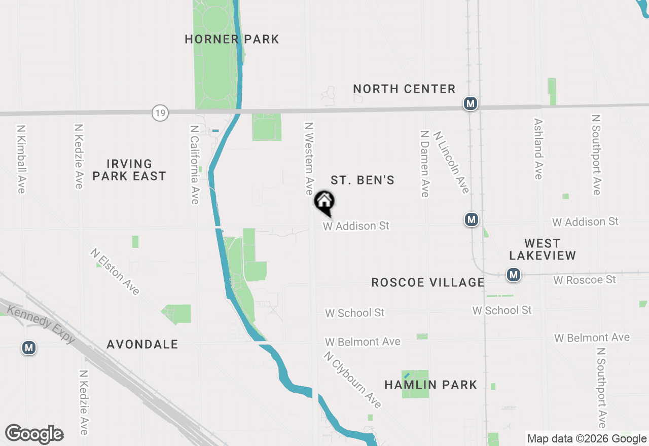 Map of 3600 N Claremont Avenue #A2, Chicago, IL 60618