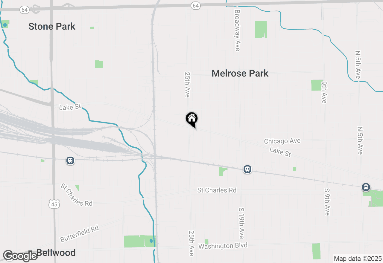 Map of 171 N 25th Avenue, Melrose Park, IL 60160