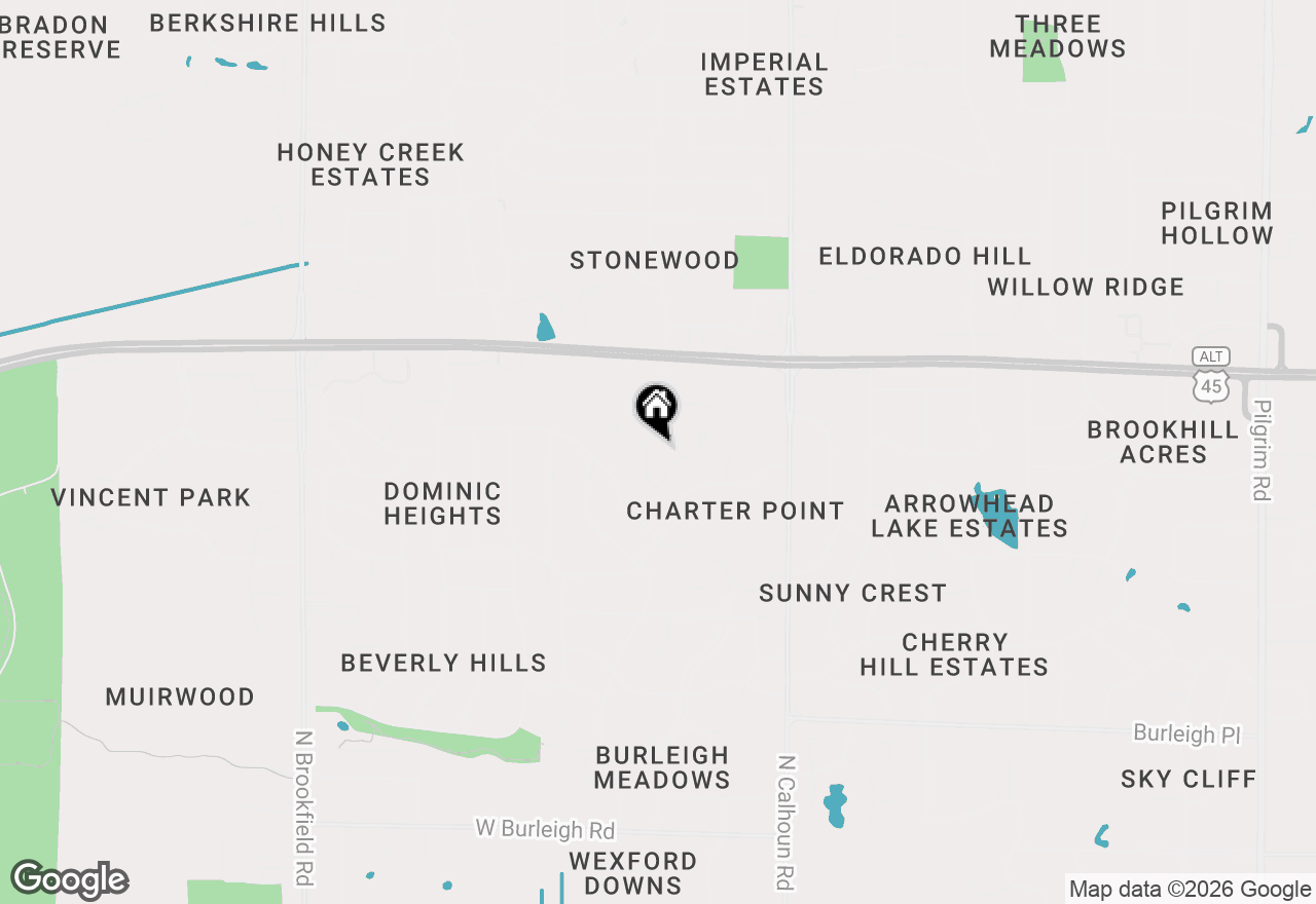 Map of 3850 Klondike Ct #B, Brookfield, WI 53045