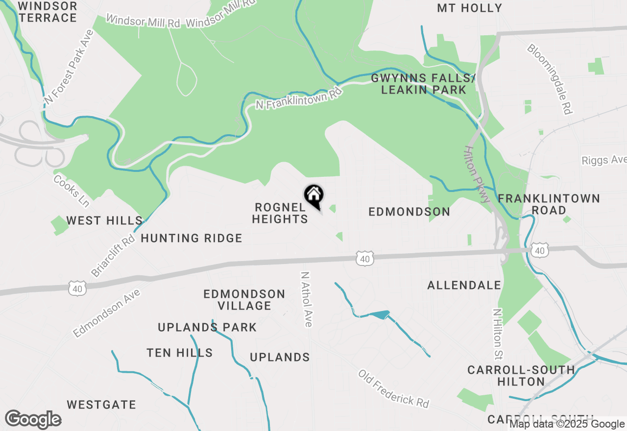 Map of  Colborne Road, Baltimore, MD 21229