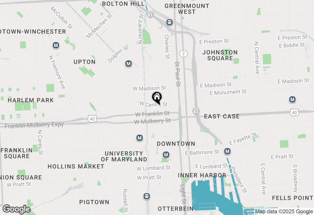 Map of 509 Park Avenue, Baltimore, MD 21201