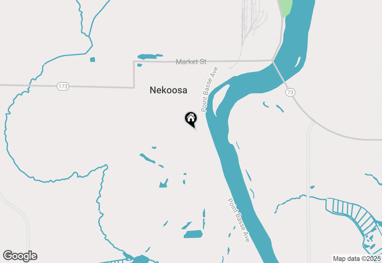 Map of 121 Elmwood Lane, Nekoosa, WI 54457