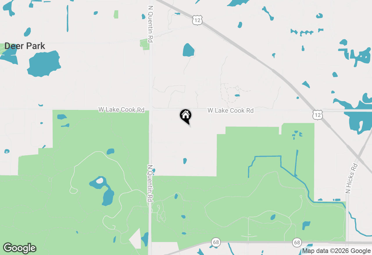Map of 2308 N Sunset Road, Palatine, IL 60074