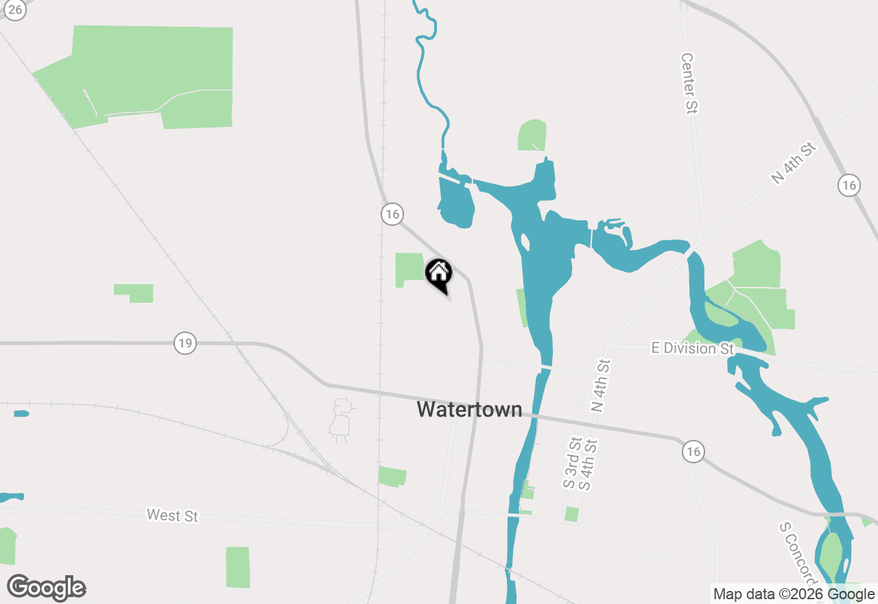 Map of 411 N Warren St, Watertown, WI 53098