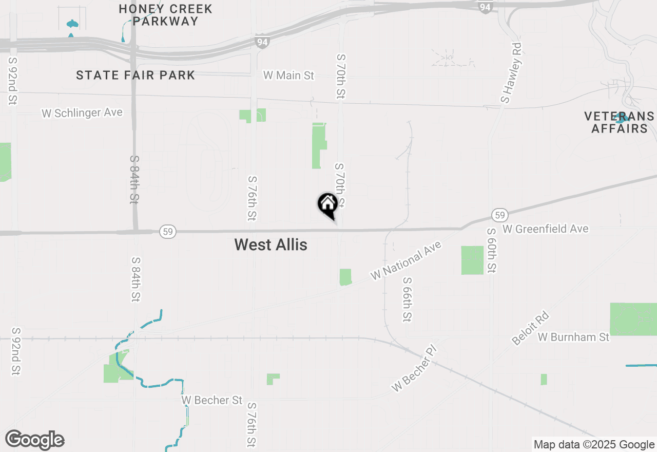Map of 7038 W Greenfield Ave #7042, West Allis, WI 53214