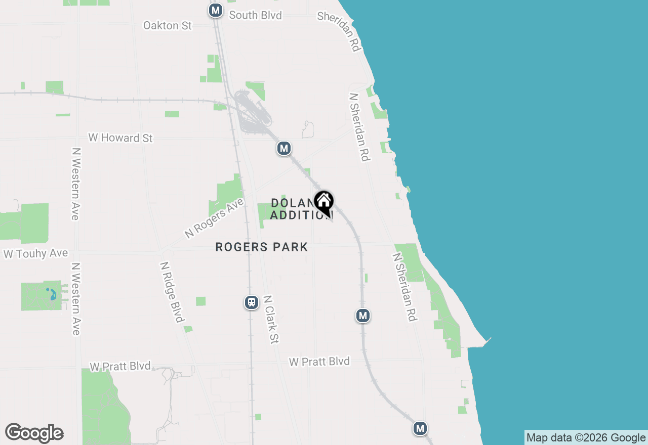 Map of 1528 W Chase Avenue #2C, Chicago, IL 60626