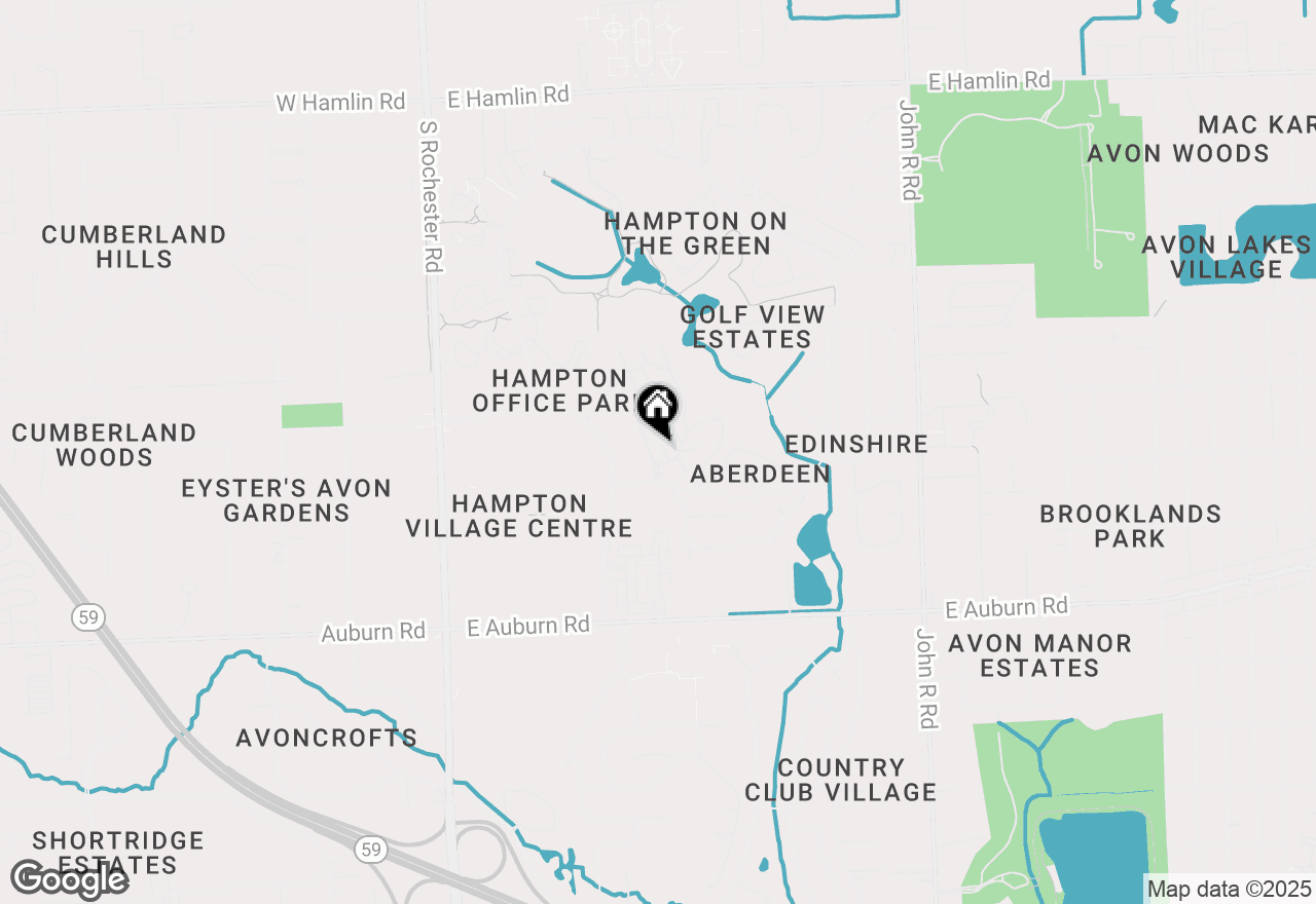 Map of 525 Oxford Court, Rochester Hills, MI 48307