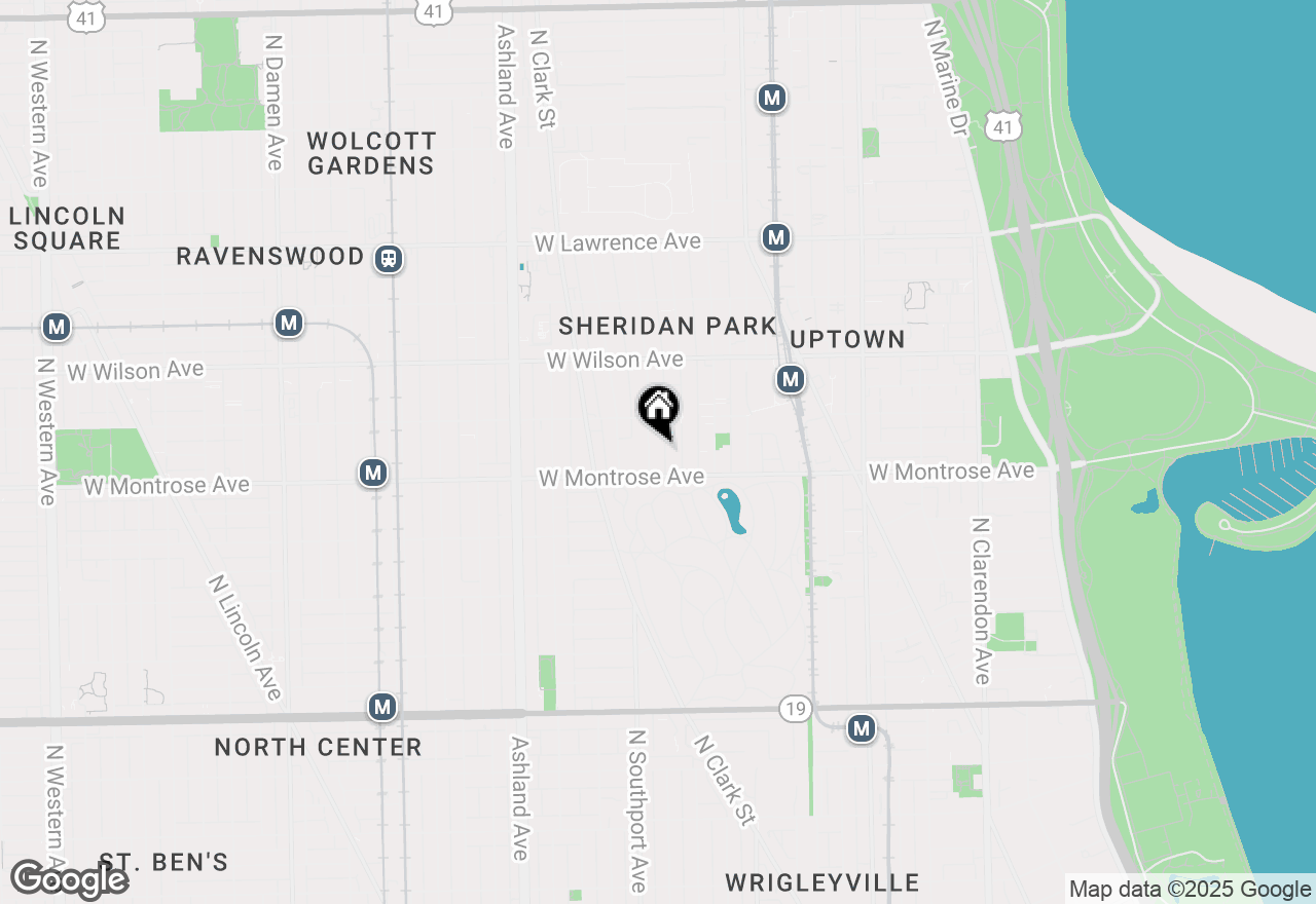 Map of 4423 N Beacon Street #2N, Chicago, IL 60640