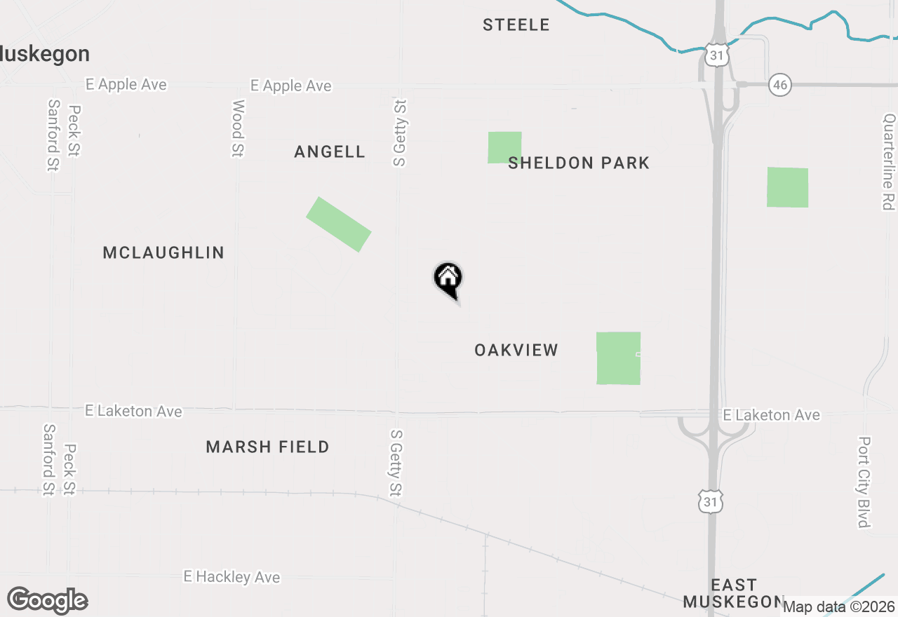 Map of 926 Emerson Avenue, Muskegon, MI 49442