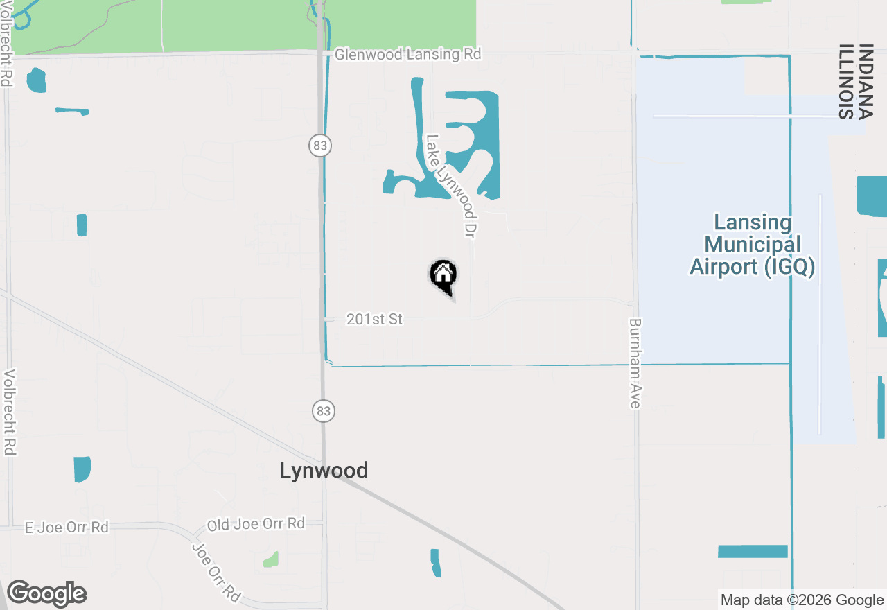 Map of 20067 Monterey Avenue, Lynwood, IL 60411
